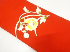 塩瀬　花模様　名古屋帯